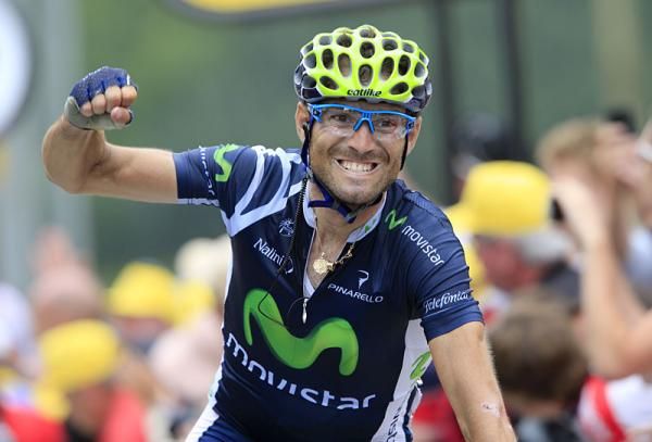 Stage 17 winner Alejandro Valverde (Movistar)