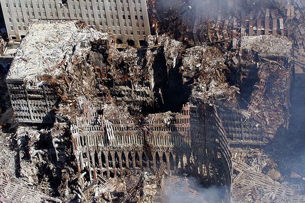 Ground Zero on Sept. 17, 2001. Credit: U.S. Navy