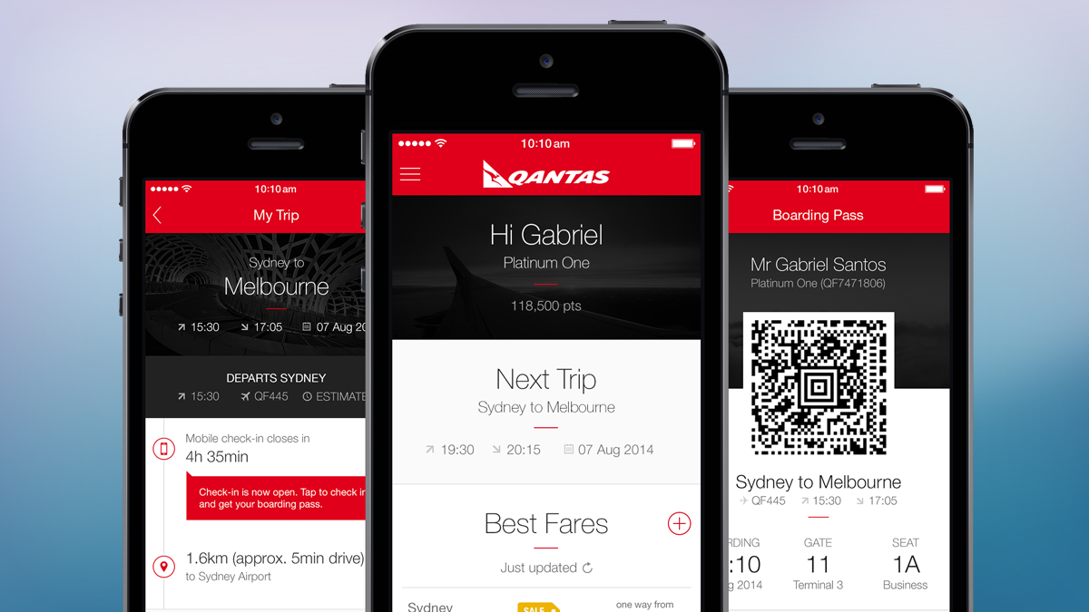 Qantas iOS app