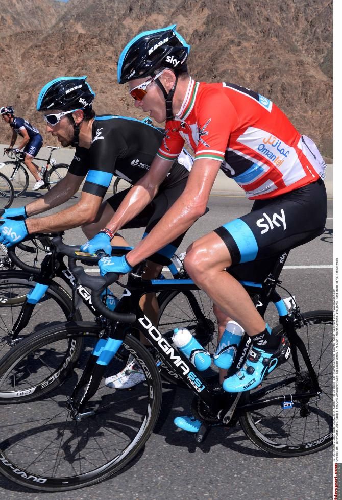 Chris Froome (Sky) finished safely in the main peloton.
