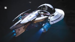 Efgeni created vehicle designs, like this Owl drone ship, for the Killzone title