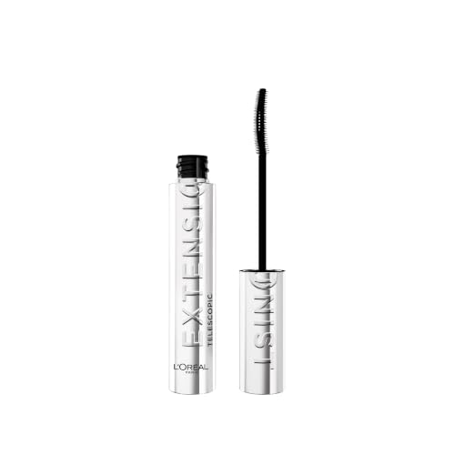 L'oréal Paris Telescopic Extensionist Mascara, Extends Lashes +5mm Closer to Brows*, Lash Extension-Like Length, Clump-Free Formula, Washable, Black
