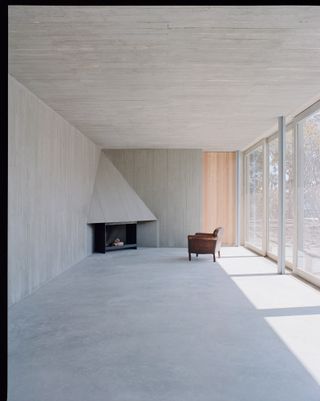 Mori House minimalist concrete interior