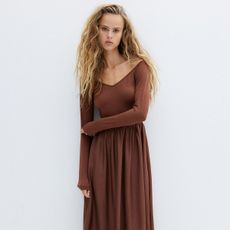 H&M brown dress