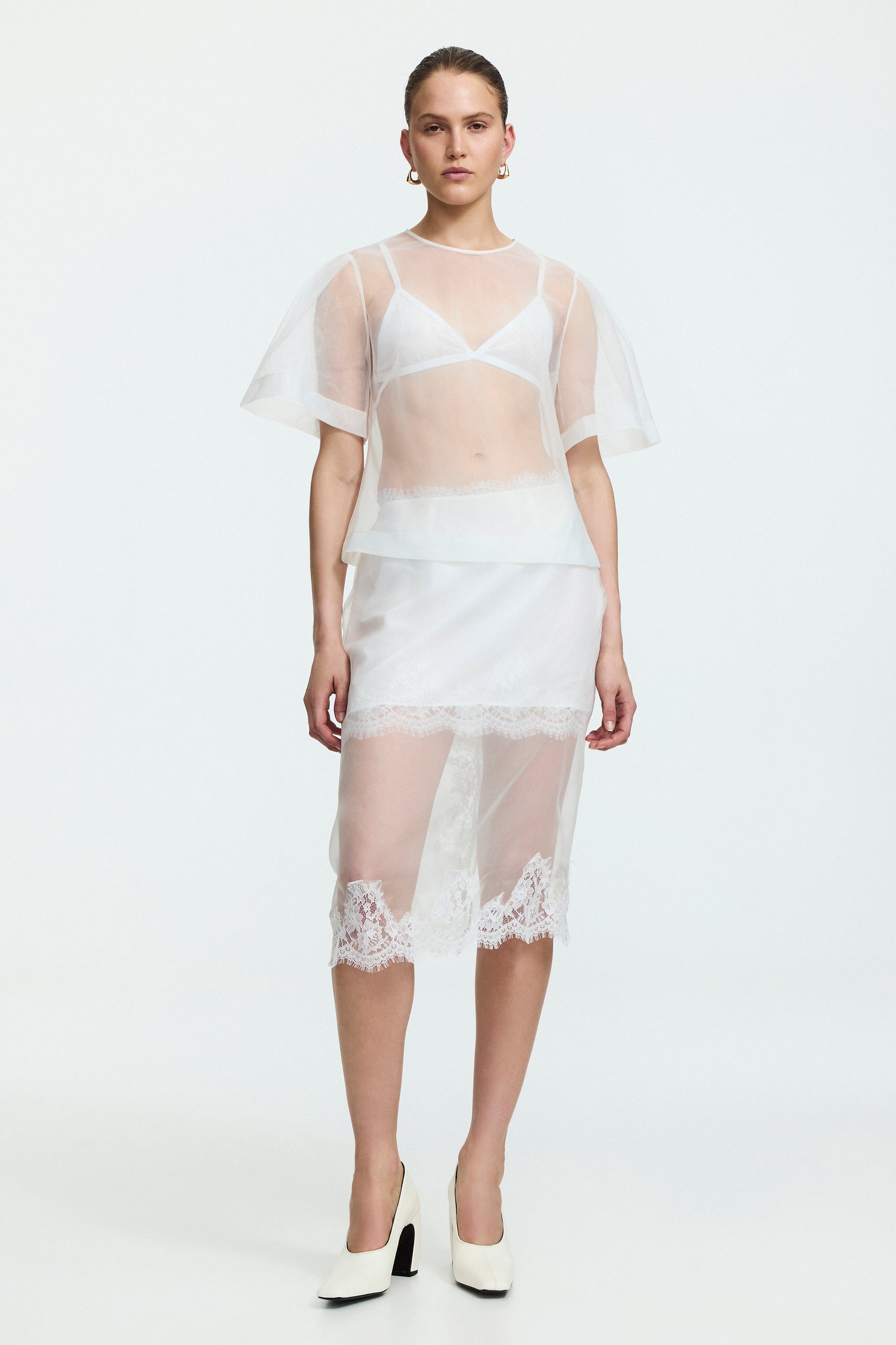Hush Short Sleeve Top-Ivory / 4