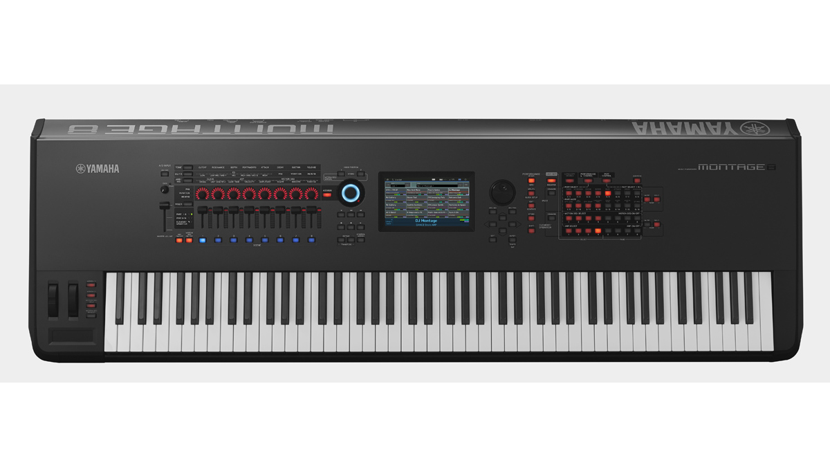 The 88-note Montage 8 has hammer-action keys.