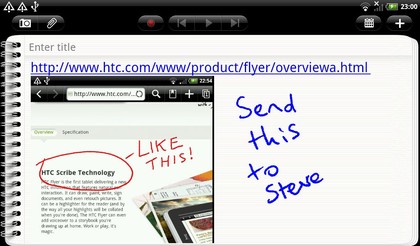 HTC scribe