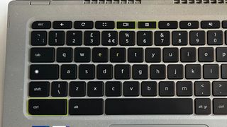 Keyboard and highlighted keys 