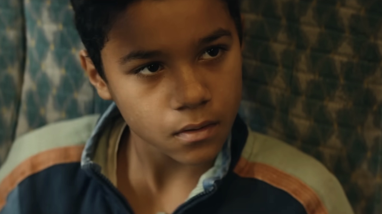 Young Samson in train car flashback in 28 Years Later: The Bone Temple