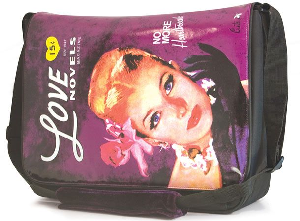 MaddiePowers Purple Cutebug Messenger Bag
