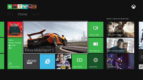 Xbox One home