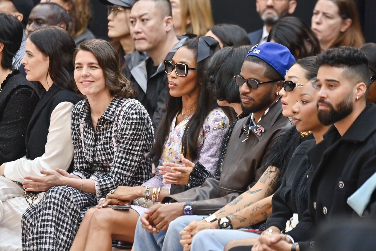 Chanel Autumn/Winter 2025 show naomi campbell, elle fanning, jessica alba