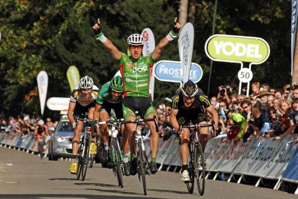 Gediminas Bagdonas (An Post-Sean Kelly) wins the sprint