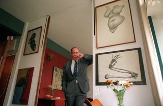 Man standing in a living room