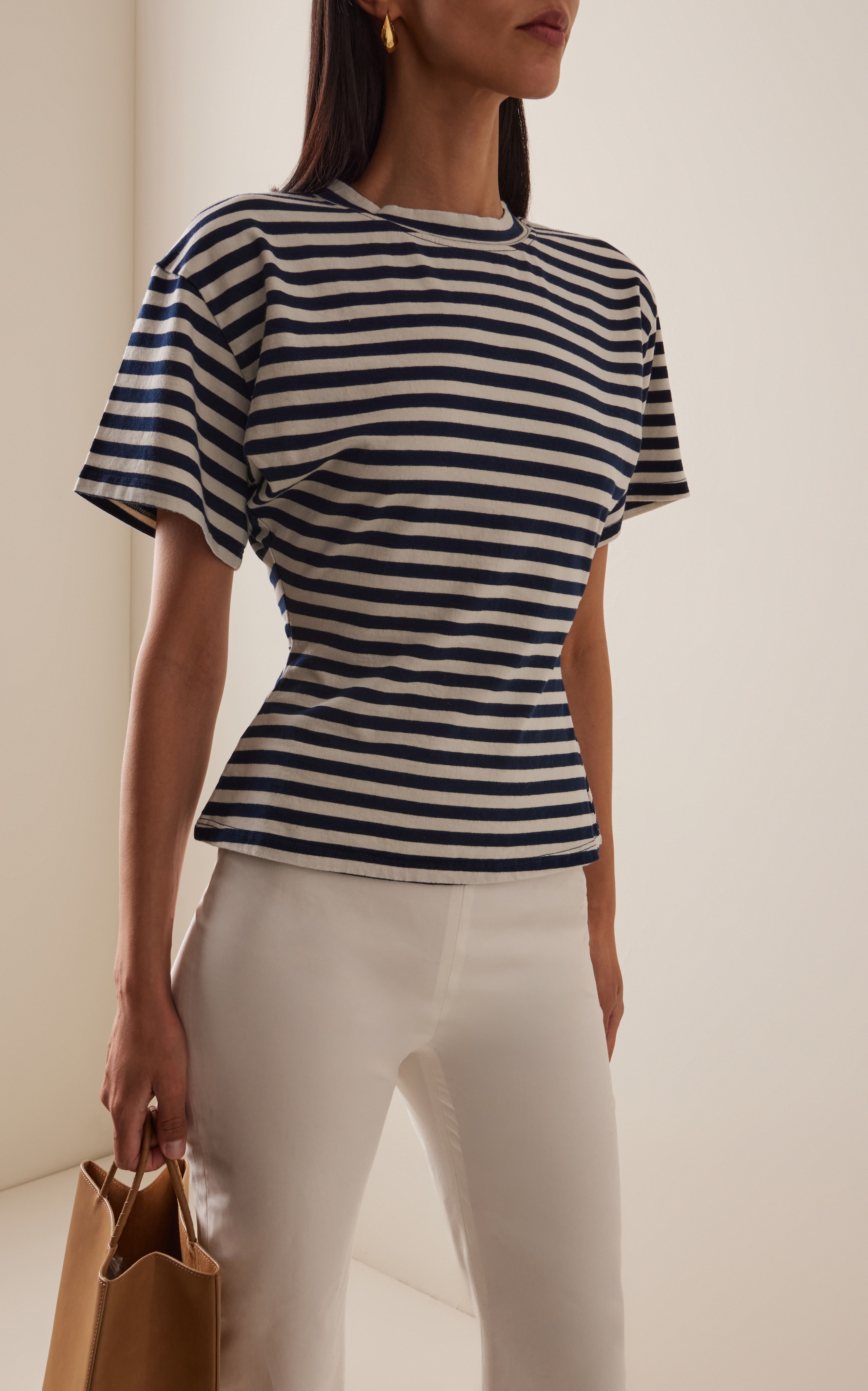 Eero Striped Cotton T-Shirt