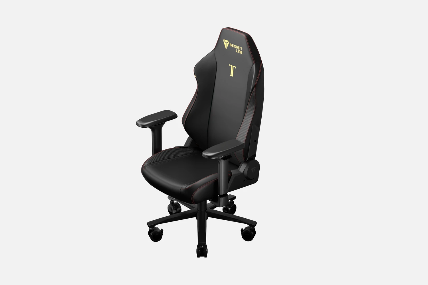 fullview shot of small black gaming chair