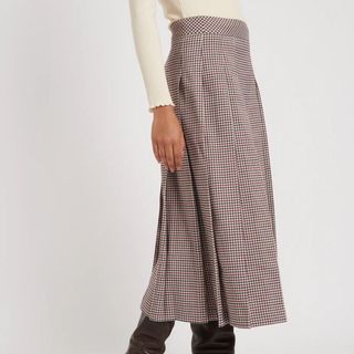 Nobody's Child checked midi skirt