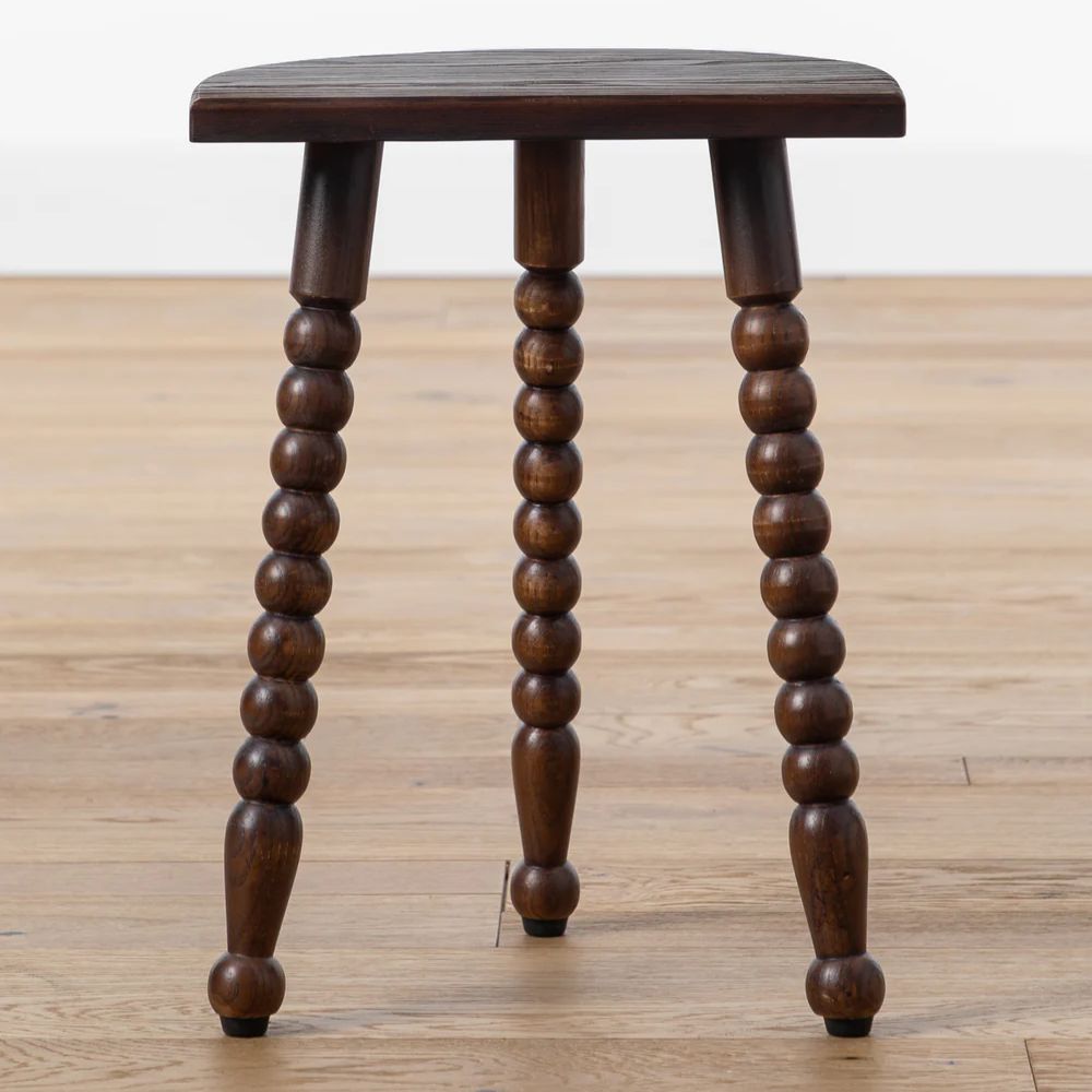 dark wood stool
