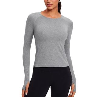 CRZ YOGA Women's Sports Long Sleeve Shirt