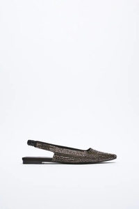 Sparkly Slingback Flats at Zara for $59.90/£43.27