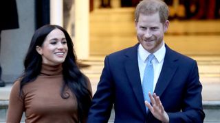 : Prince Harry, Duke of Sussex and Meghan, Duchess of Sussex depart Canada House
