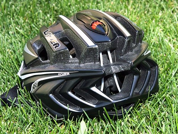 Large rear vents should help evacuate hot air from beneath the helmet.