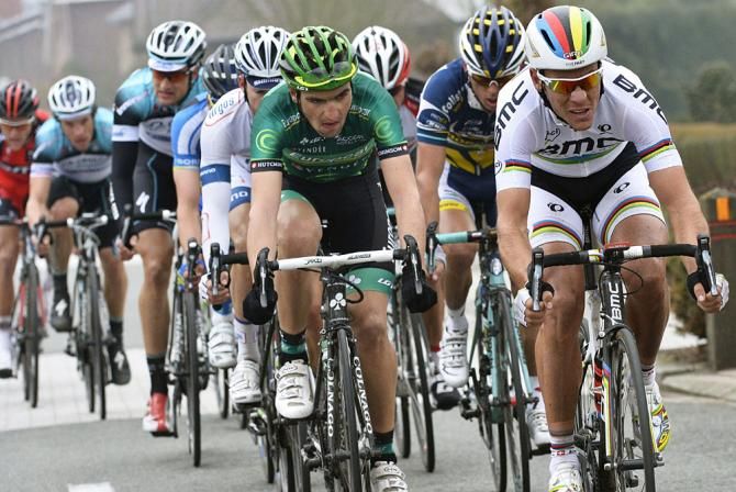 Philippe Gilbert (BMC) and Davide Malacarne (Europcar)
