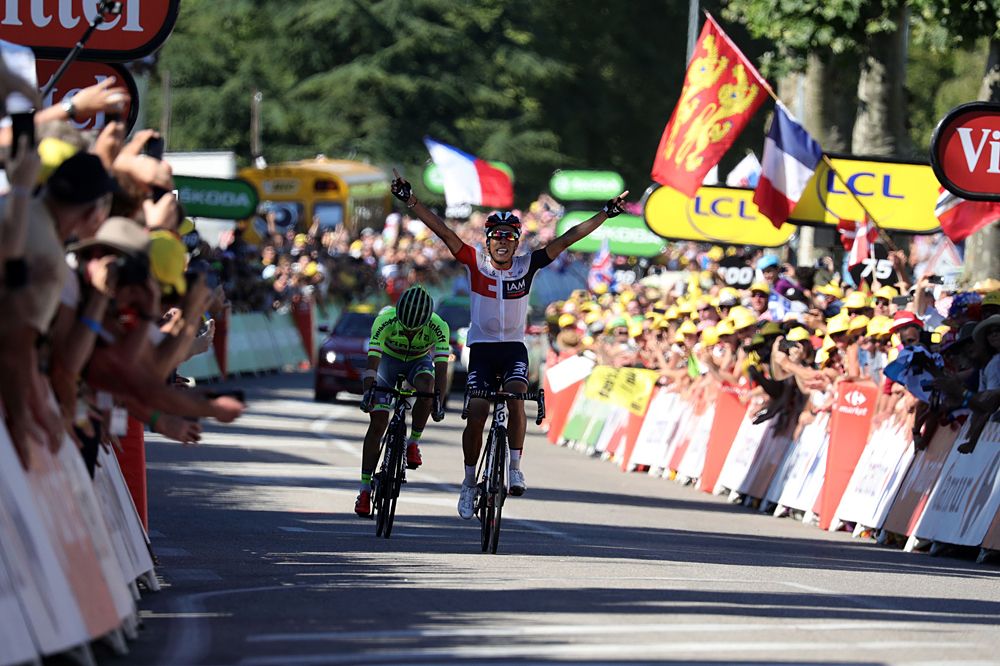 Jarlinson Pantano (IAM Cycling) wins stage 15 of the Tour de France