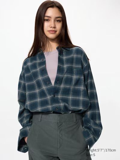 Flannel Shirt (regular Collar, Checked)