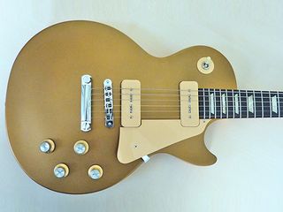This Worn Goldtop model is equipped with a pair of USA P-90 pickups