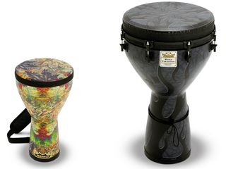 Festival (left) and Designer Series Djembes have a reassuring chunky quality