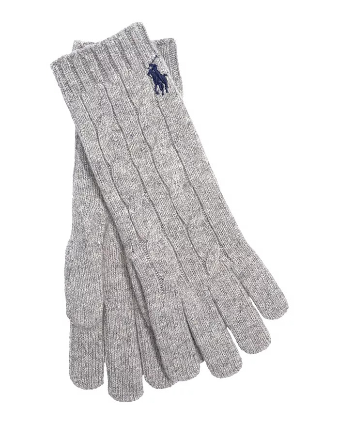 Wool &amp;amp; Cashmere Classic Cable Gloves