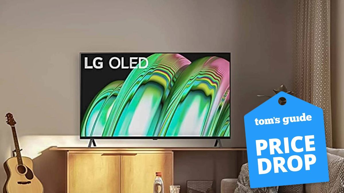 LG A2 OLED TV with a Tom&#039;s Guide deal tag