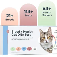 Basepaws Cat DNA Test Kit | 46% off at AmazonWas $159.00 Now $85.00
