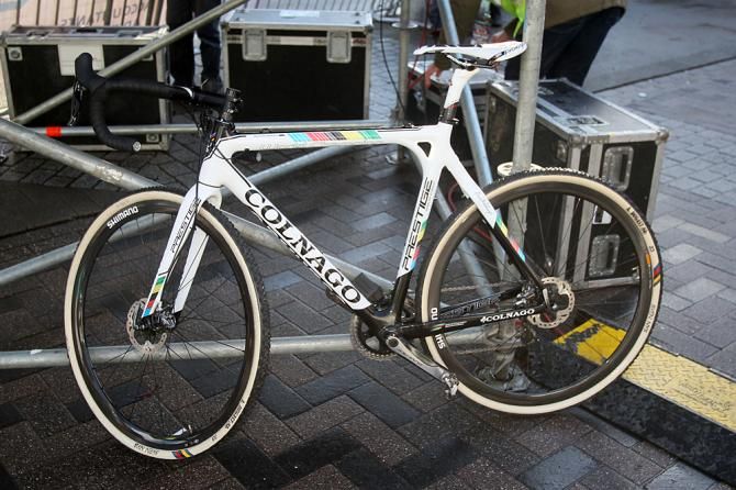 Sven Nys used this Colnago Prestige for one lap during the race in Hamme-Zogge