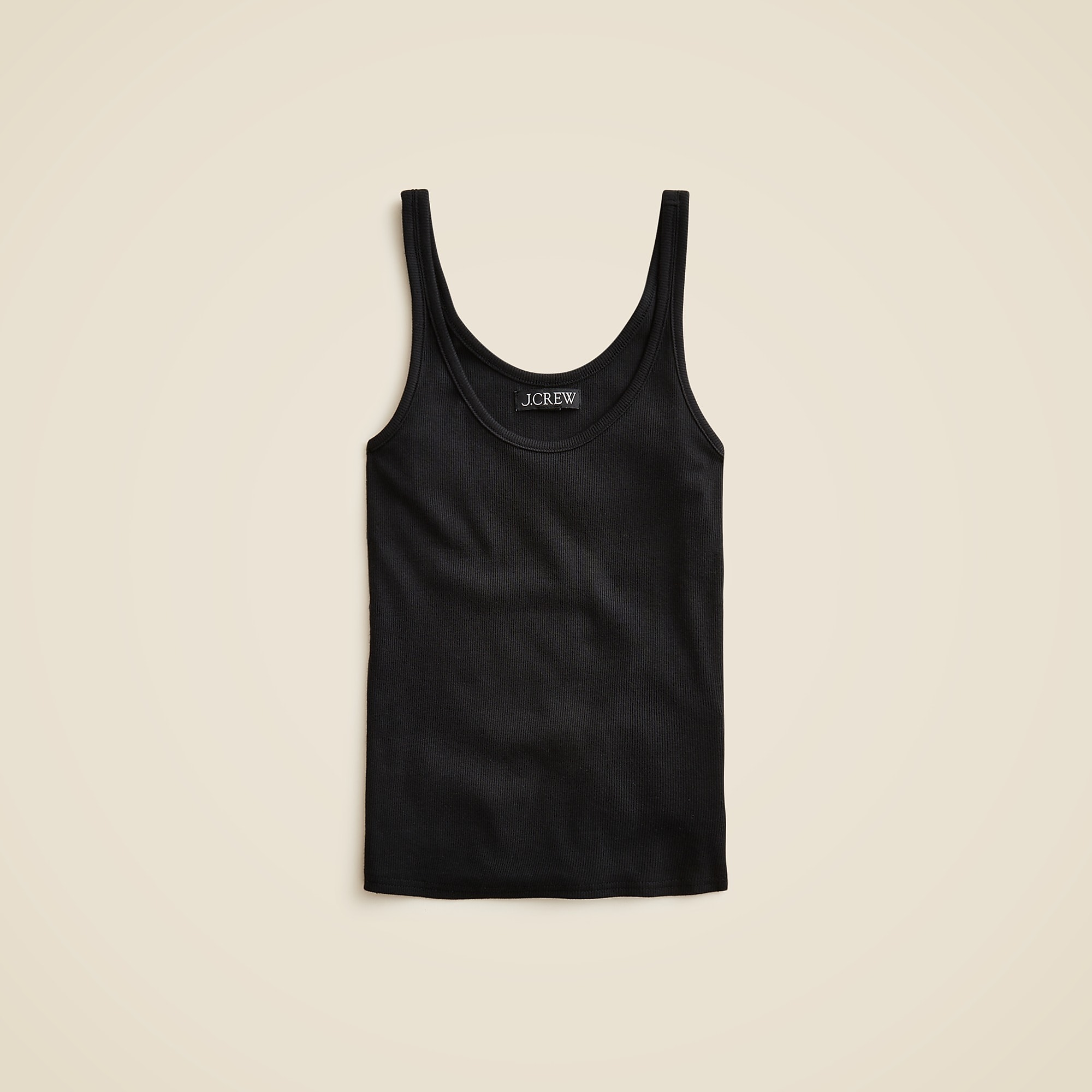 New Fine Rib Scoopneck Tank Top