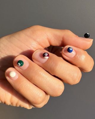 @betina_goldstein 3D pool nail art