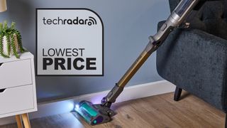 Shark PowerDetect vacuum with lowest price sign