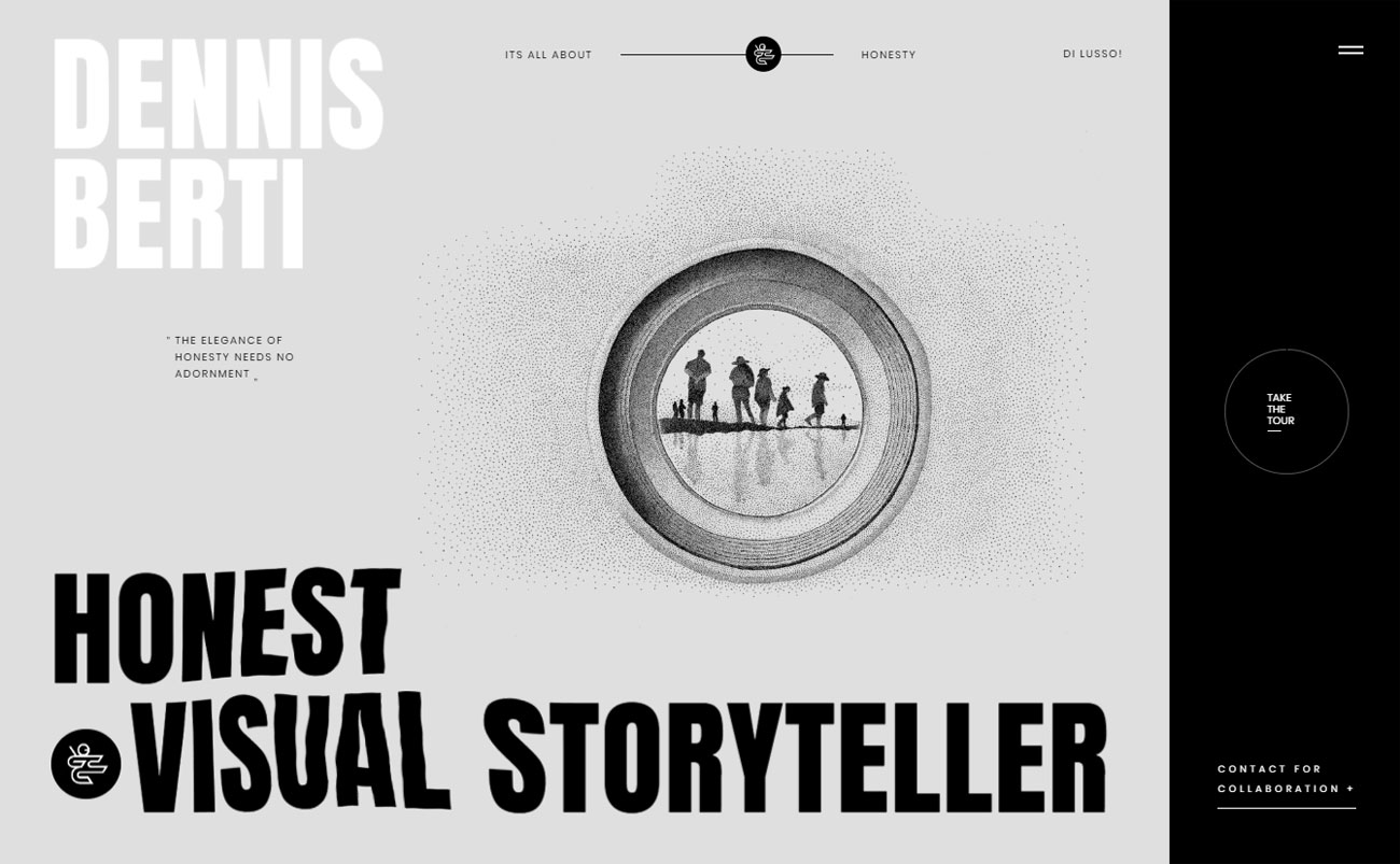 8 attention-grabbing studio sites: Dennis Berti