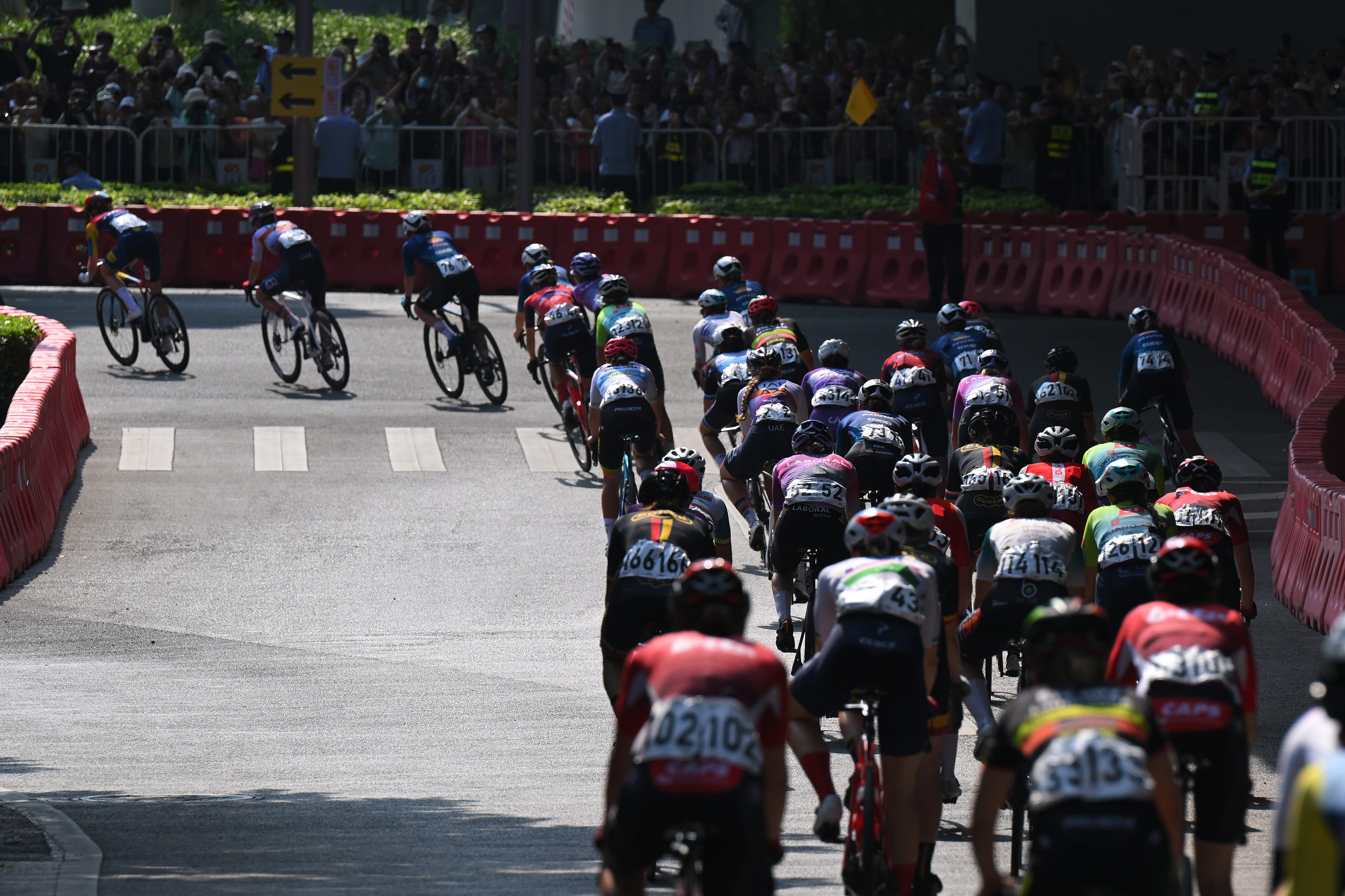 The peloton at the Tour of Guangxi