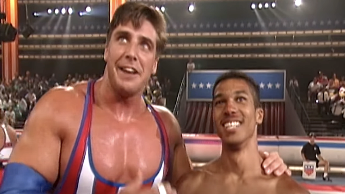 a scene from american gladiators