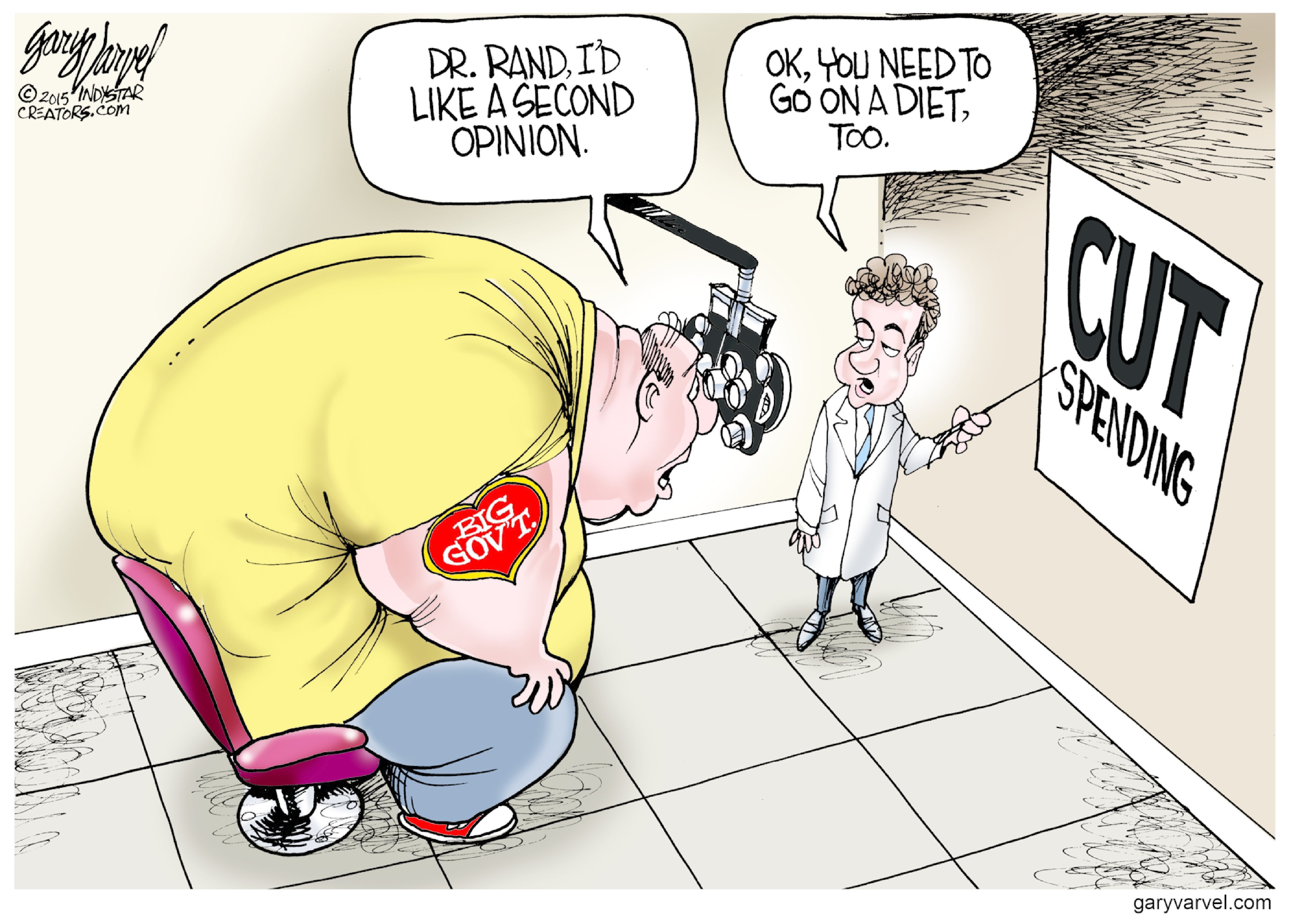 Political cartoon U.S. Rand Paul