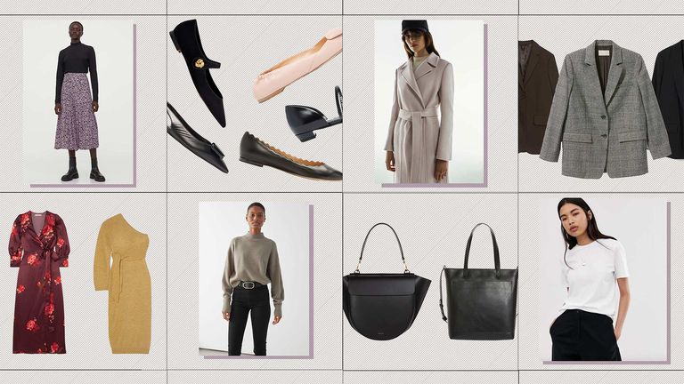 Capsule wardrobe 2021, outfit ideas pictured