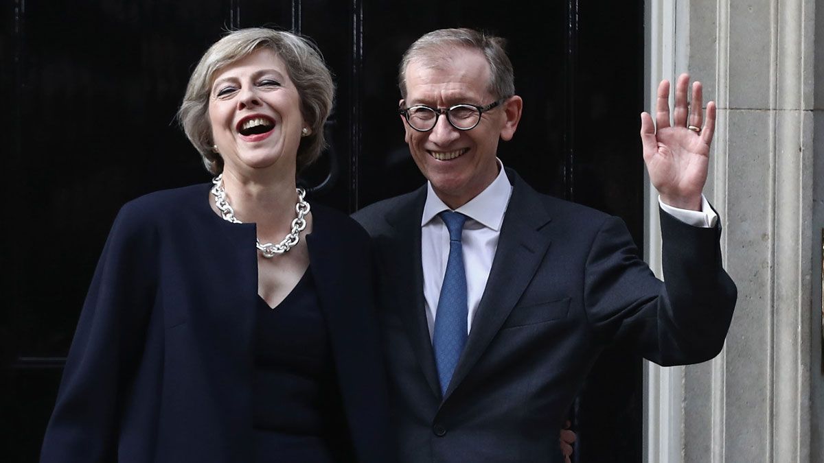 Theresa May and Philip May