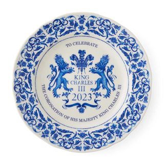 King Charles III Coronation design plate from Spode