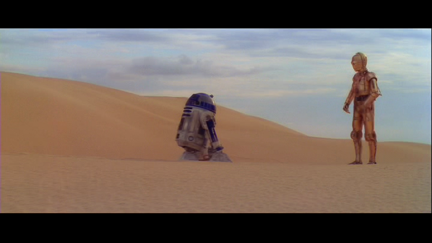 R2-D2 and C-3PO's desert adventure