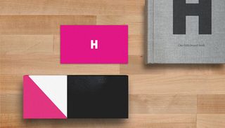 The Huge team simplified its branding colour palette to magenta, black and white