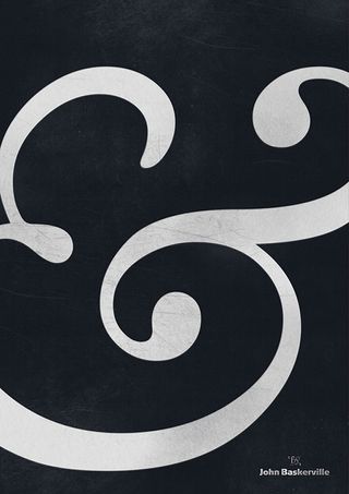 Typoster - Ampersand by Baskerville