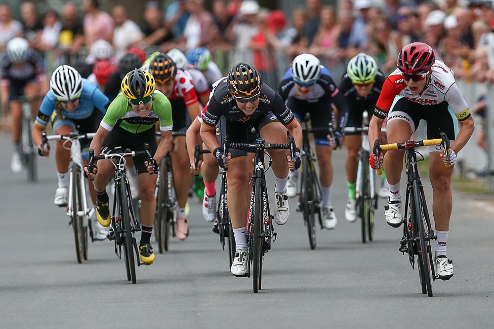 Santos Women's Tour stage 4 sprint in Victoria Park