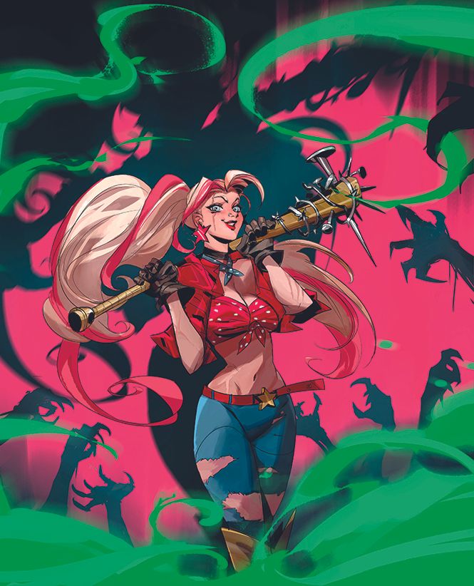 Character art showing a stage of a digital character painting by Yona Saura